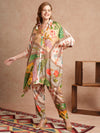 Traditional Floral Kaftan Set