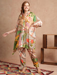Traditional Floral Kaftan Set