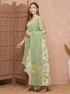 Floral Mirror Embroidered Kurta Set