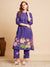 Floral Coined A-Line Kurta Set