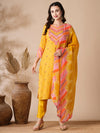 Floral Mirror & Aari Kurta Set