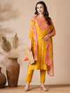 Floral Mirror & Aari Kurta Set