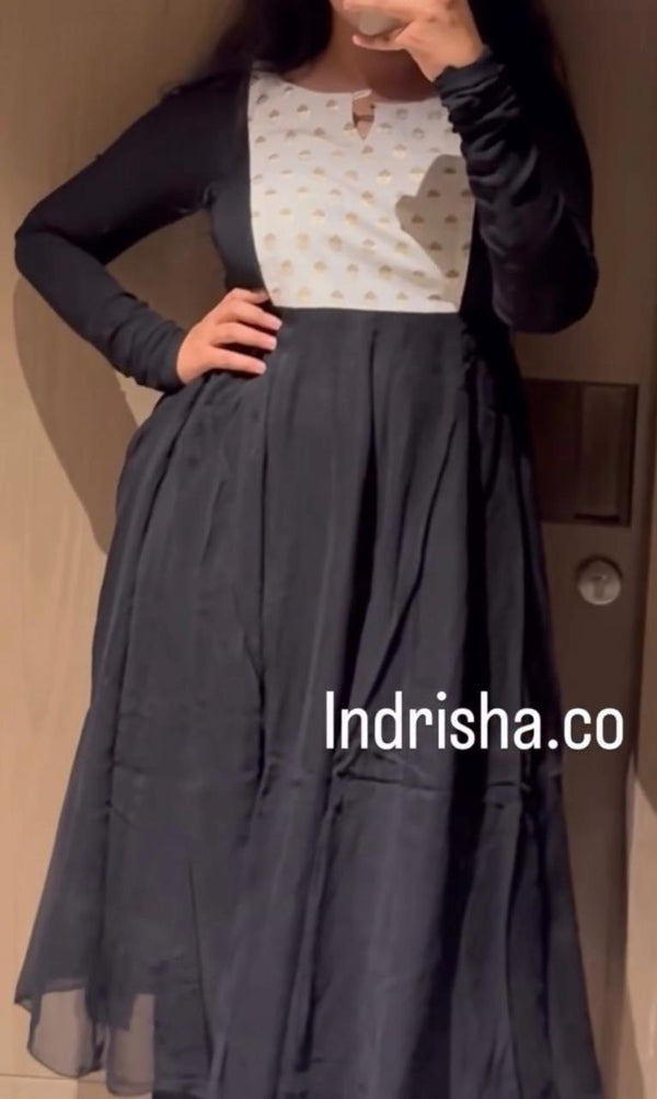 The Monochrome Majesty Anarkali