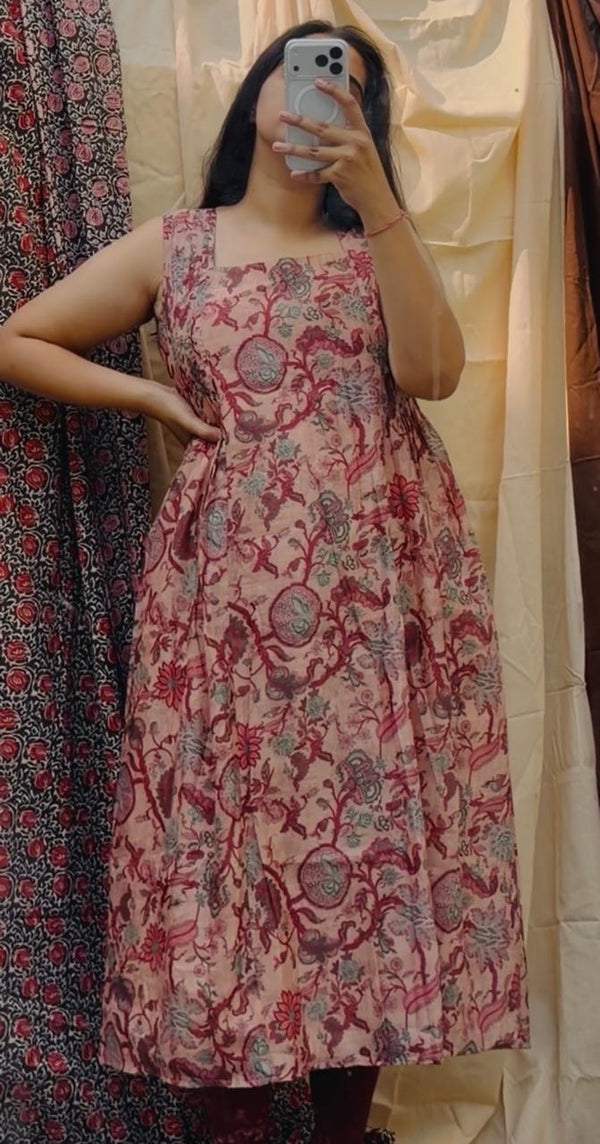 Blush Aura Floral Dress