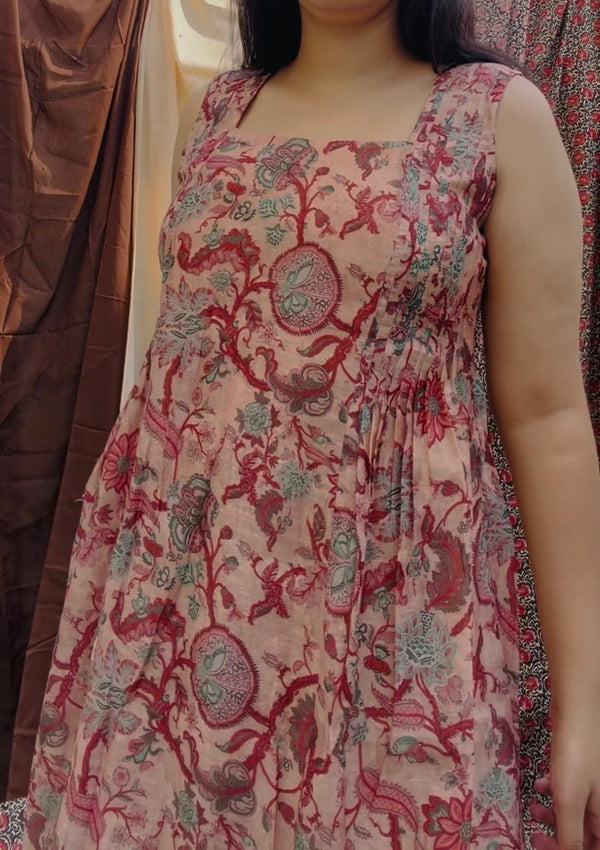 Blush Aura Floral Dress