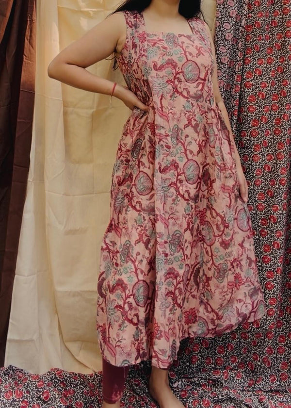 Blush Aura Floral Dress