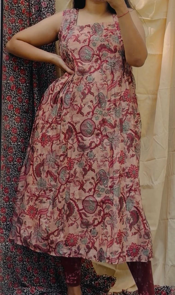 Blush Aura Floral Dress